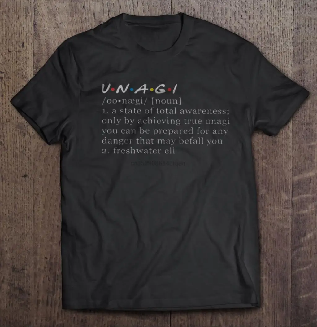 Мужская забавная футболка модная Unagi A State Of toобщей информации пресноводная Ell