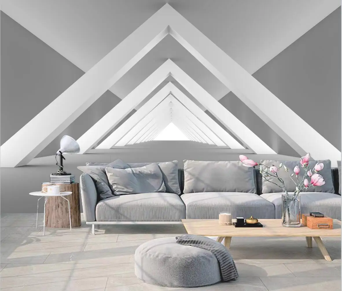 beibehang Custom Wall Art Mural Wall Painting Building extension space Photo 3D Wallpaper Living room decoration Sofa Bedroom nordic 3d three dimensional city building high rise square mural modern living room bedroom sofa background wallpaper wall cover