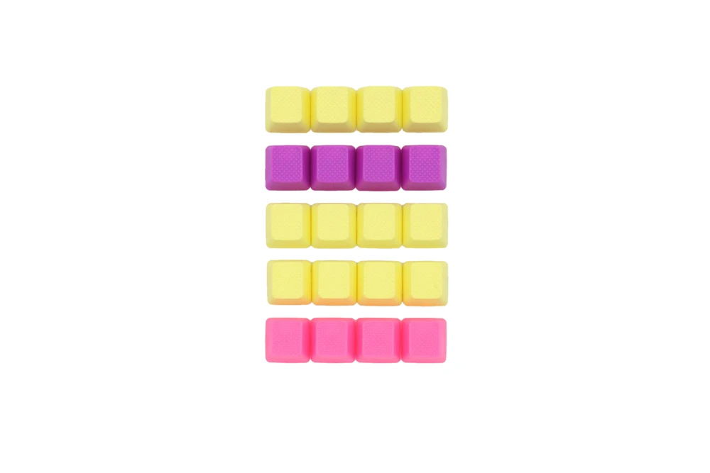 Taihao-conjunto de Teclado de Borracha para Jogos Double-shot Cereja mx Perfil Oem 20-teclas Magenta Roxo Neon Verde Amarelo Azul Claro - Imagem 2