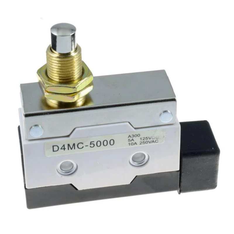 Push Button Plunger Micro Limit Switch SPDT 250VAC 10A D4MC-5000