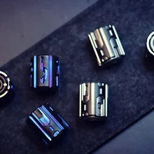 Темная материя ручная вертушка Титан сплав мини цилиндр фиджет-Спиннер для взрослых EDC anti stress ADHD забавная игрушка для отдыха