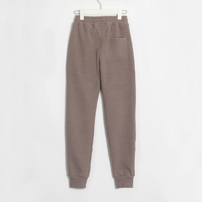 Camel Gray Wixra Женские повседневные Бархатные брюки осень зима женские толстые шерстяные брюки женская одежда на шнуровке Длинные брюки - Цвет: Camel Gray