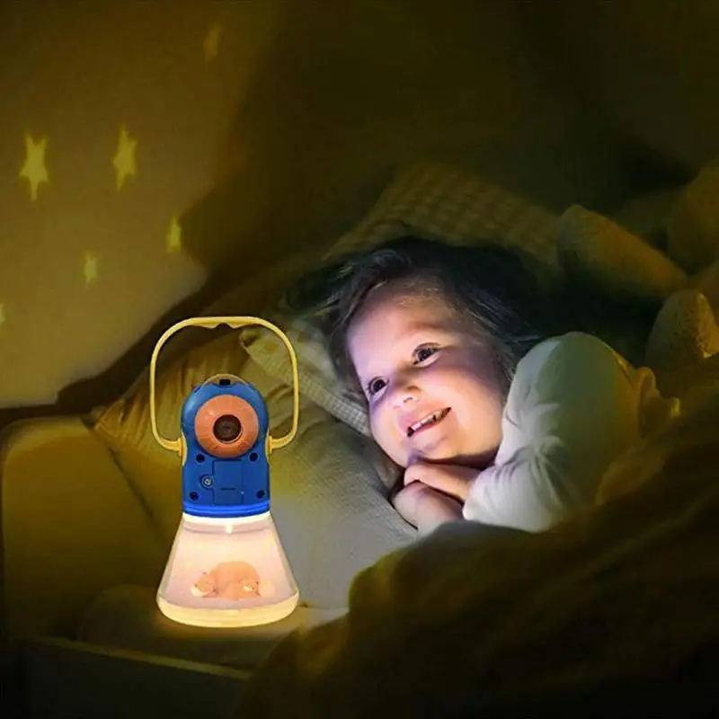 New Portable Projector Light Torch Toys Tales Story Book Set Baby Mini