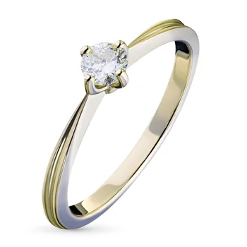 

Yellow gold ring with Diamond