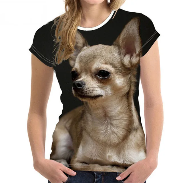 Fashion Lovely Dog 3D Print Women Ladies Girls T-Shirt Animal Harajuku Round Neck Short Sleeve Unisex Summer Tops & Tees XXS-6XL graphic tees Tees