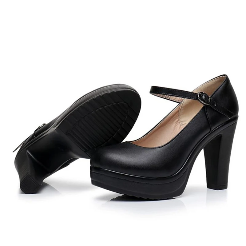 off YAERNI Genuine Leather shoes Women 