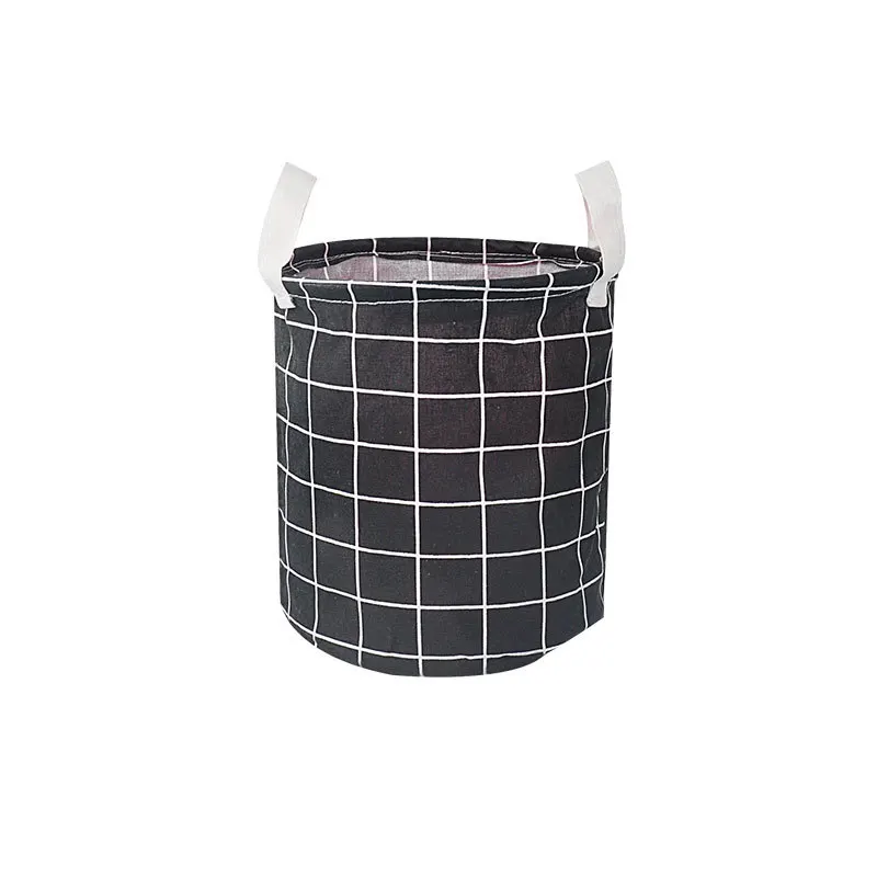 Black MICCK складная корзина для белья, мультяшная корзина для хранения, стоящее ведро для хранения игрушек и одежды, Домашний Органайзер для белья - Цвет: Black