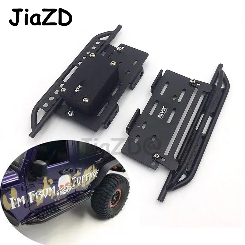 2PCS Alloy Metal Side Pedal &amp Receiver Box For 1/10 Jeep Cherokee Wrangler Axial Scx10 90046 90047 90048 RC Car Accessories FO4 | Игрушки