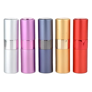 

NEW Cosmetic Spray Bottle Portable 15ml Empty Refillable Perfume Atomizer Perfume Bottle Glass Inner Container Rotatable Shell