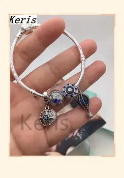 

High Quality Reproduction 1:1 100% Silver Wheel Hot Air Balloon Design String Bracelet First Choice For Gift Free Package