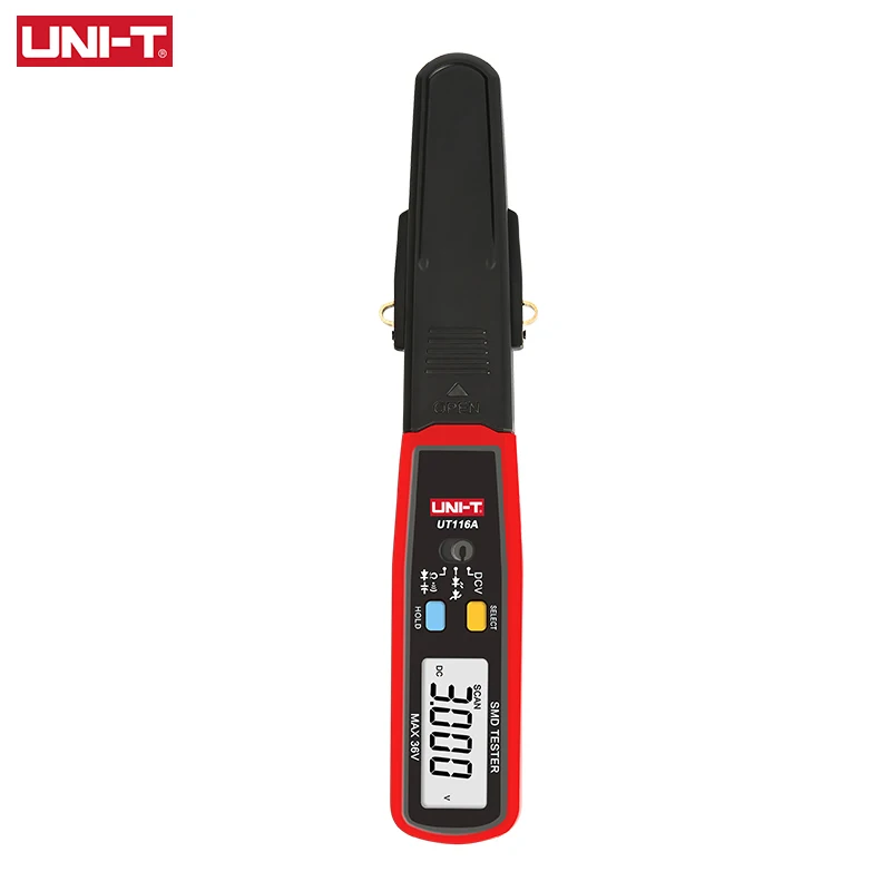 UNI-T UT116A UT116C SMD Tester 36V Voltage Meter Resistance Capacitance Zener Diode Continuity Battery Tester 4