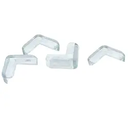 4 шт. прозрачная безопасная мягкая пластиковая защитная накладка на угол стола протектор