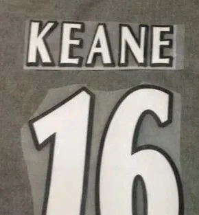 16 KEANE Lextral 1997-2006 EPL NAMESET FA League Customize Nameset V. NISTELROOY RONALDO Cantona BCKHAM LAMPARD SOLSKJAER SCHOLES Flocking - Цвет: 16 KEANE