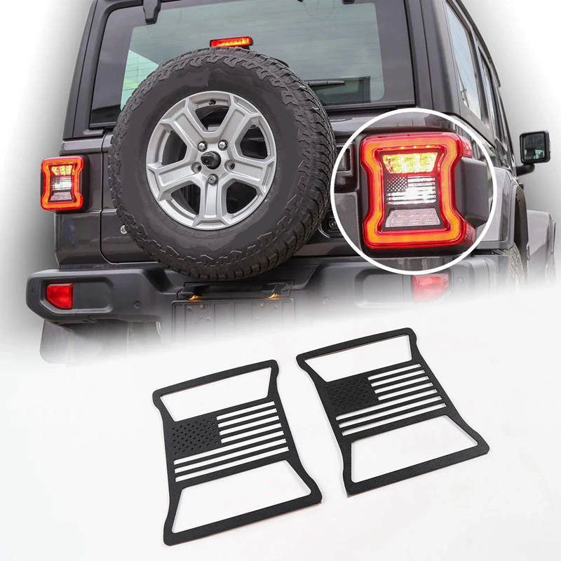 DHBH-Автомобильный наружный задний фонарь, декоративная крышка для Jeep Wrangler JL, автомобильные аксессуары, 2 шт