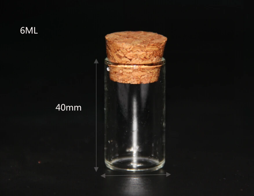 1 шт. 4/5/6/18/22/24/30/65/75 мл Тесты трубки стеклянные бутылки кувшины Декор DIY Трубка Контейнер флаконы баночки украшения корковой пробкой стеклянная банка с завинчивающейся крышкой - Цвет: 22x40mm 7ml