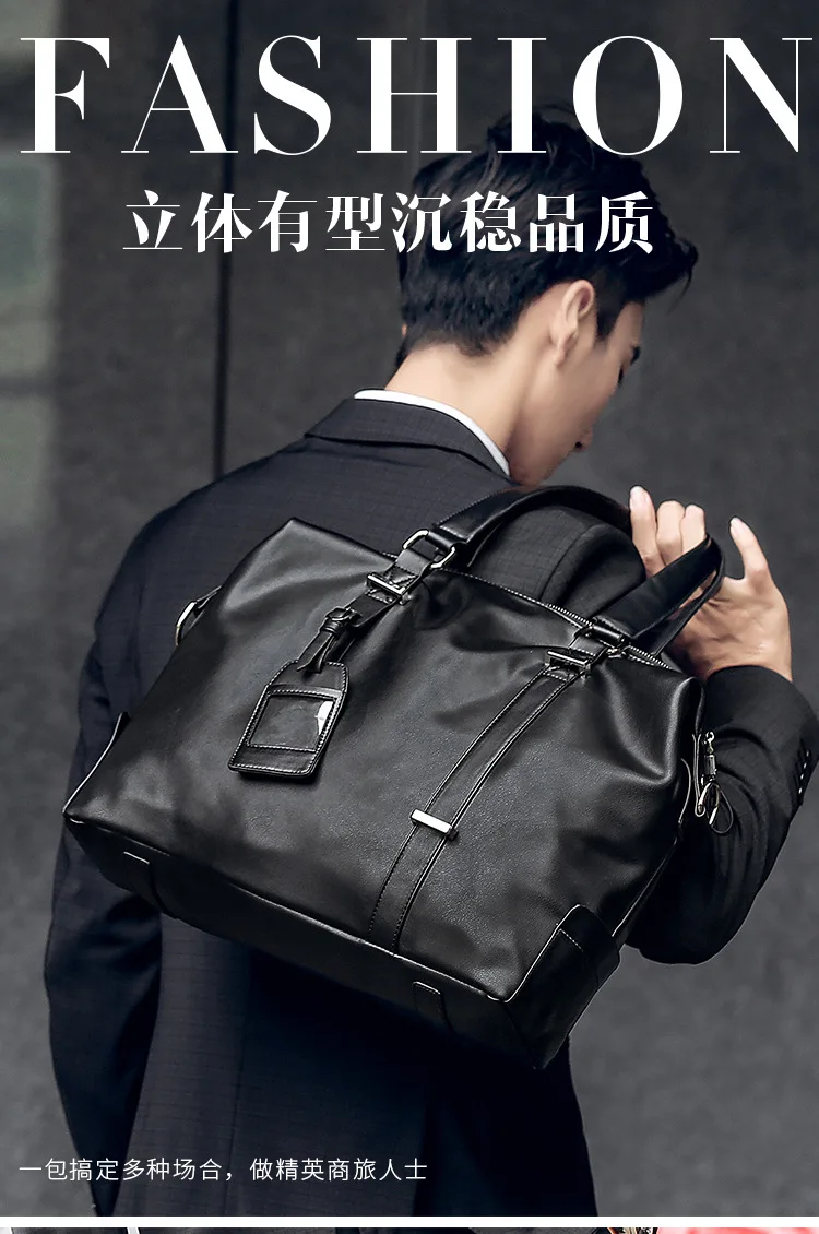

New business casual men's handbags Joker city trendy men's daily satchel shoulder diagonal bag