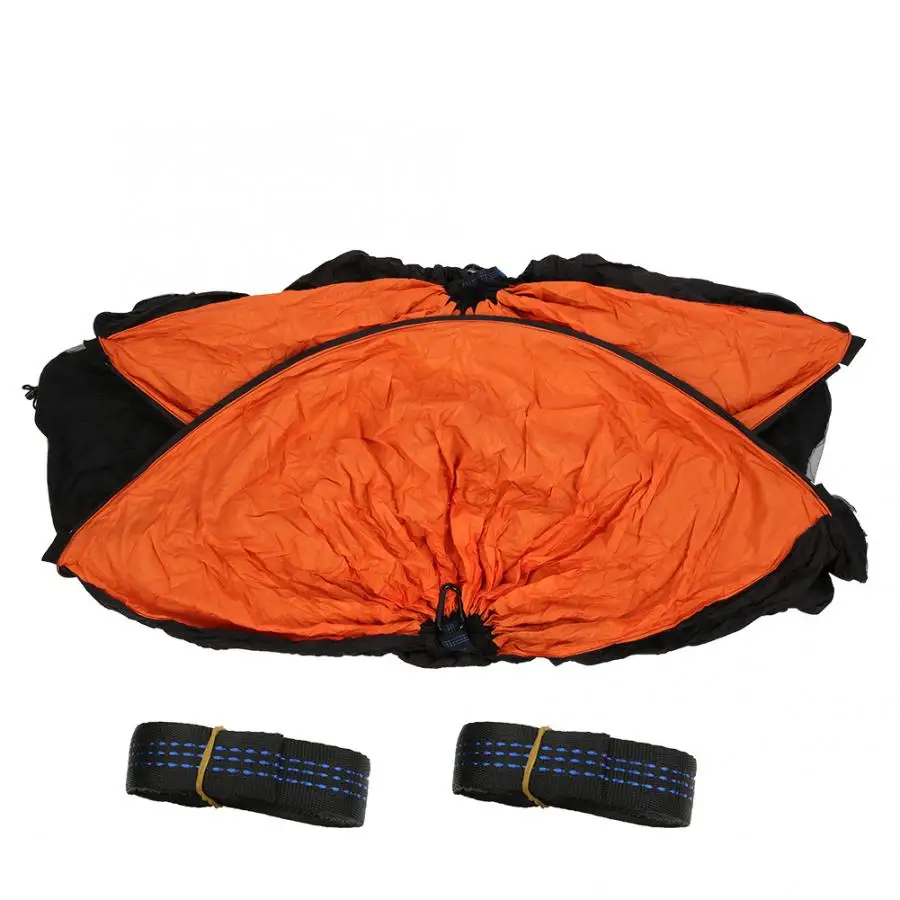 Black orange Открытый Многофункциональный Солнцезащитный козырек анти-гамак с москитной сеткой быстрооткрывающийся подвесной тент сад пляж Кемпинг аксессуар - Цвет: Black orange