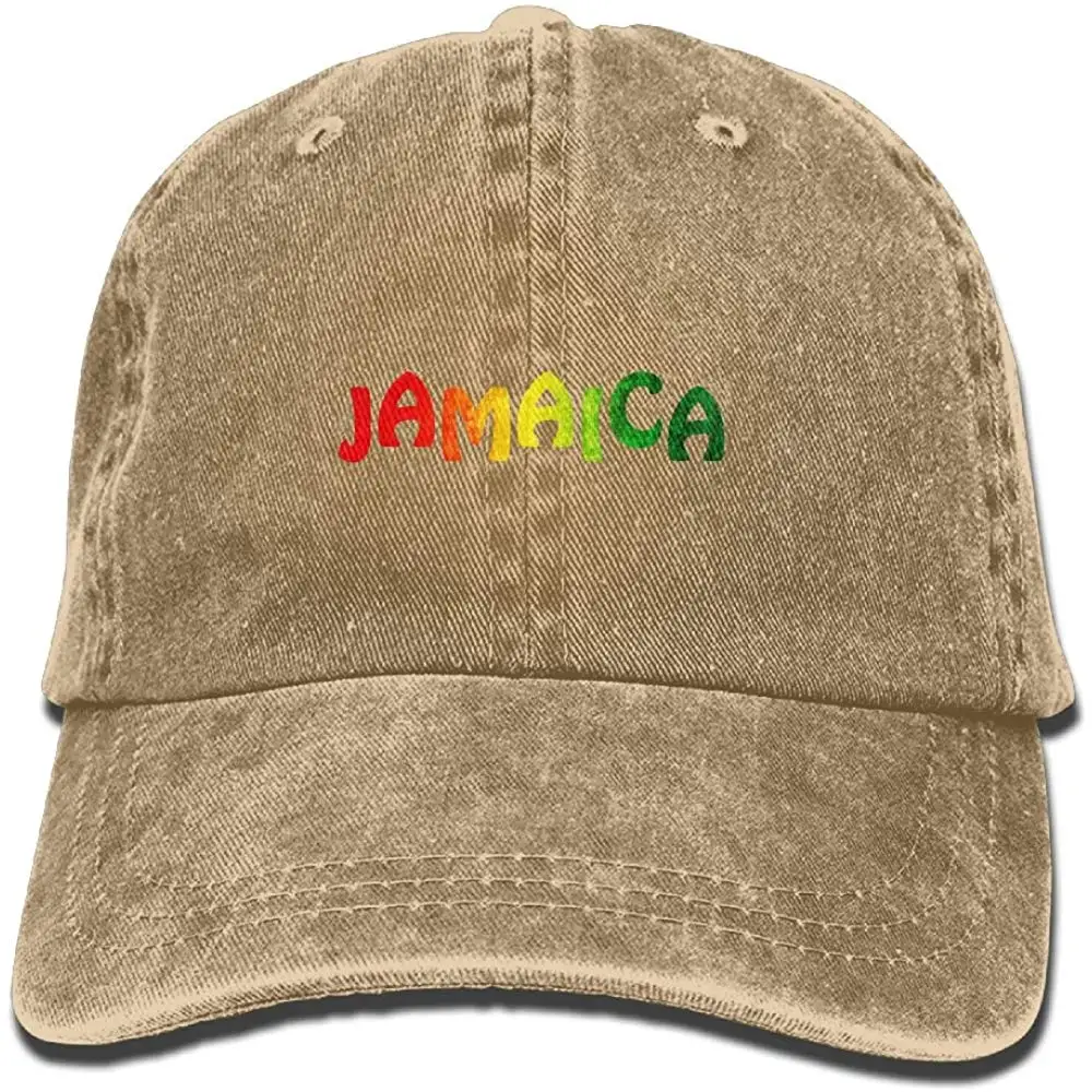 Jamaica регги взрослых Регулируемый деним хлопок папа шляпа бейсболки