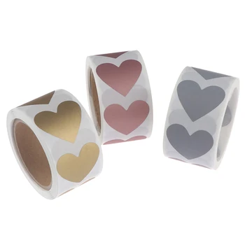 

300pcs nice Heart Shaped Rose Gold Scratch Off Stickers Silver Labels Sticker For Party Activity Game Favors Stationery Sticker