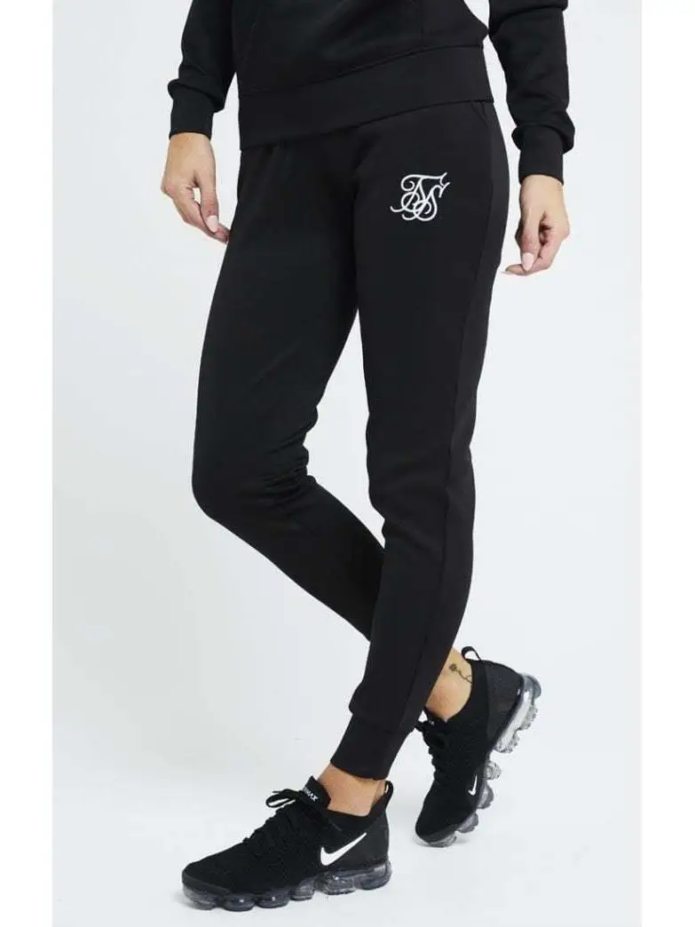 SikSilk Poly Jogger черные женские спортивные штаны|Брюки |