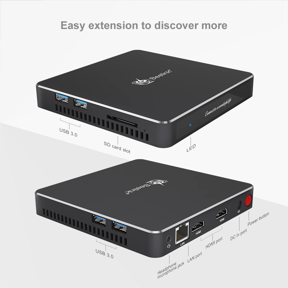 Fanless Mini PC Gemini T45 intel Pentium J4205 quad core 2.6GHz 8GB DDR3 256GB SSD windows 10 mini computer linux ubuntu NUC