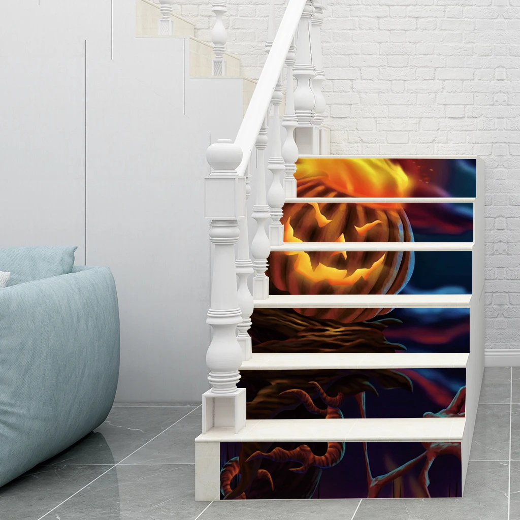 6pcs/set 3D Stair Decals Stickers Stair  Decals Staircase Sticker
