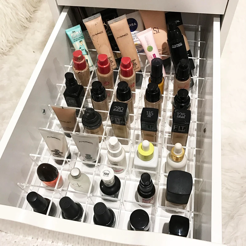 ANON DIY Drawer Divider Set For ALEX 5 And 9 Drawers Acrylic Customizable in-Drawer Makeup Storage Organizer Dividers Adjustable | Дом и сад