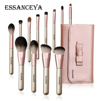 

ESSANCEYA Professional Makeup Brushes Set 12 Pcs Foundation Powder Blending Eyeliner Eyelash Eyebrow Make Up Brush Tool Kits