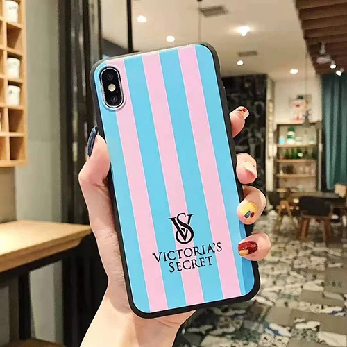 Роскошный чехол для телефона от парижского бренда Victorias для Xs 11Pro Max X XE 6 6s 7 8 plus в простую полоску Vs gril secret, мягкий чехол couqe - Цвет: blue
