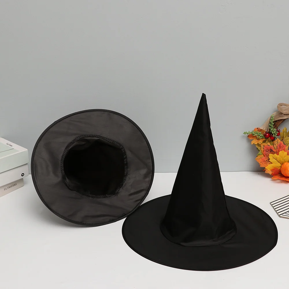 Witch Hat Halloween Fancy Dress Party Props Wizard Cap Decorative Costume Accessory Supplies Children Gift
