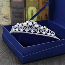 Корейский стиль Простой невесты все Циркон Корона Бабочка свадьба аксессуары для волос День рождения Свадьба орнамент для одежды Корона