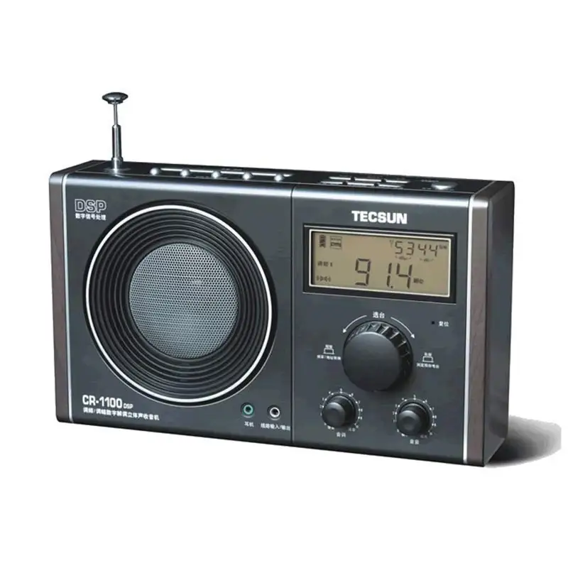 Ceny Tecsun CR 1100 DSP AM FM wieża stereo przenośny internet Fm retro radio 87 108 MHz 65 108 MHz 522 1620 kHz AM FM wieża stereo