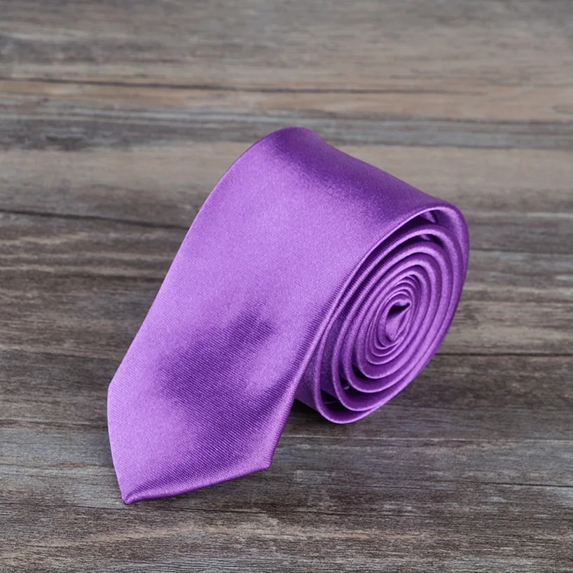 5 см Узкие галстуки мужские Полиэстеровые простые Узкие галстуки твердые галстуки тонкий галстук, 250 шт