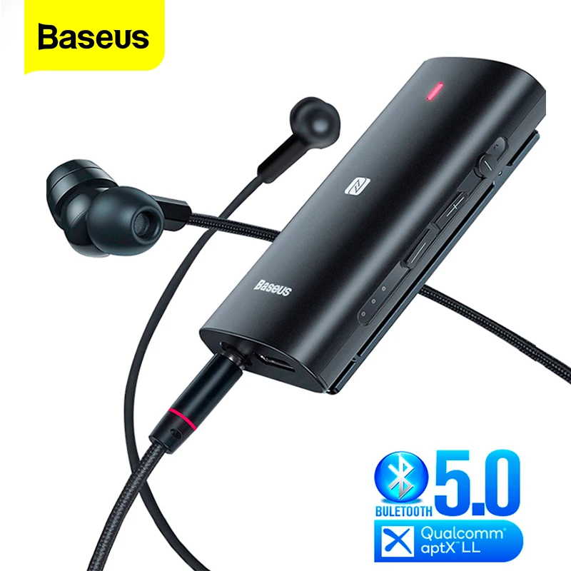 Baseus Bongiovi DPS Bluetooth 5 0 Receiver 3 5mm Jack Bluetooth Audio Aux Aptx LL HD Wireless Adapter Transmitter For Headphone