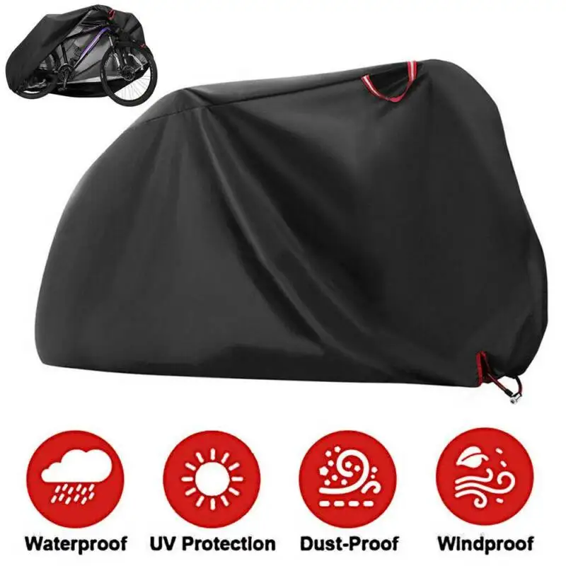 ユニバーサル耐久性のある自転車カバー防水屋外雨ほこり太陽から保護するための頑丈なカバー