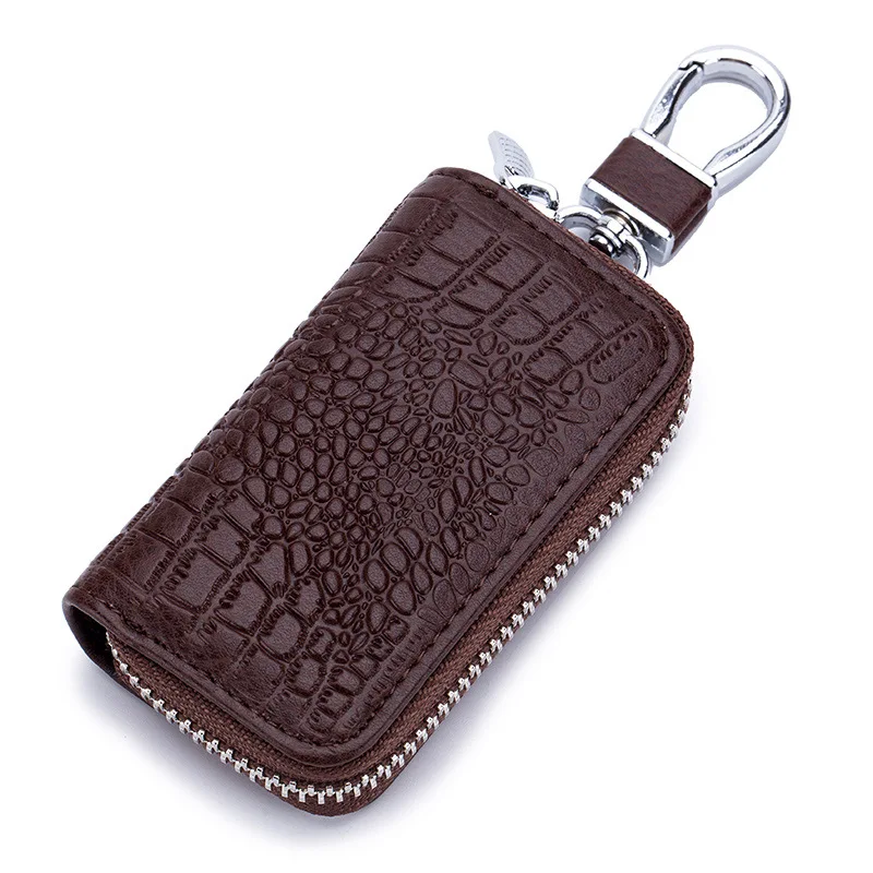 

Key Wallet Men Women Genuine Leather Car Key Holders Housekeeper For Men Retro Multifunctional Home Keychain Case