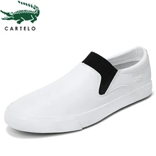 CARTELO/Модные дышащие повседневные мужские туфли в Корейском стиле; удобные мужские туфли без застежки; zapatillas hombre