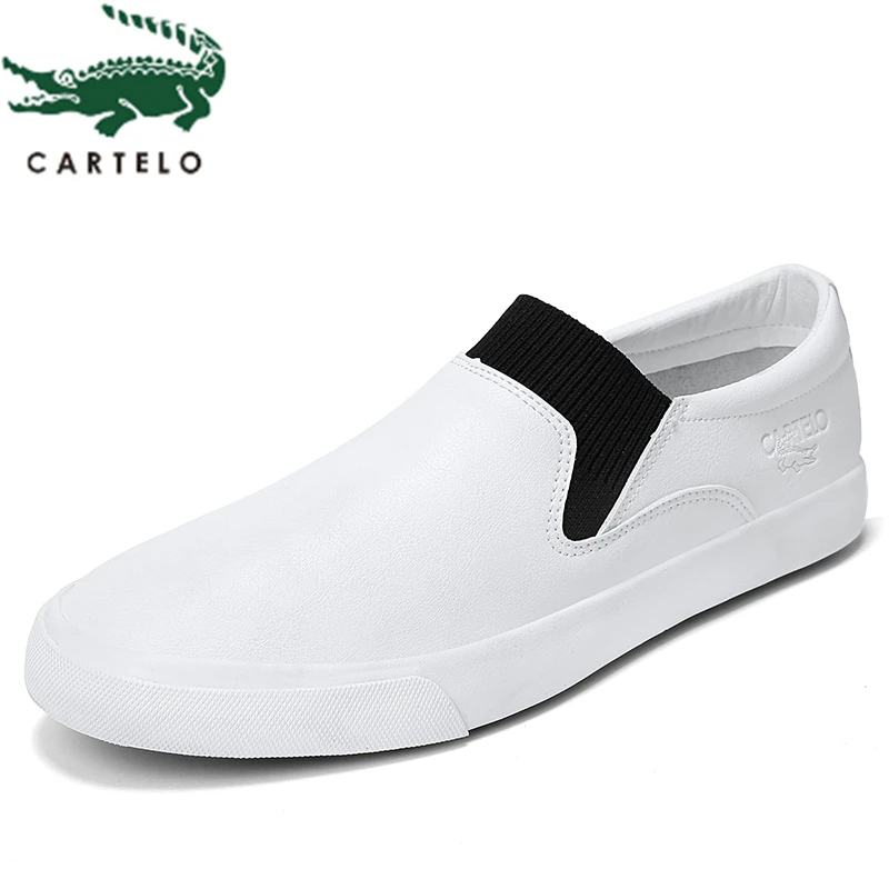 

CARTELO fashion breathable casual men's shoes Korean version of comfortable men's lazy feet set ankle zapatillas hombre