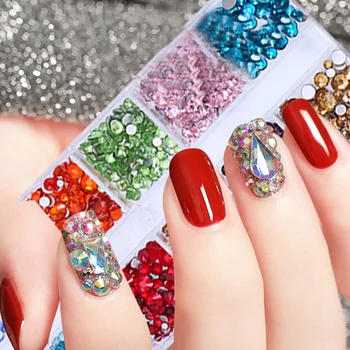 

Nail Art Rhinestone Decoration Set with Curved Tweezer Sculpture Pen for Nail Art Tools