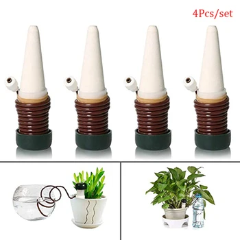 

Watering Stake 4PCS Indoor Automatic Drip Watering System Irrigation Equipment Tool for Plant Waterer Ceramic Probes House