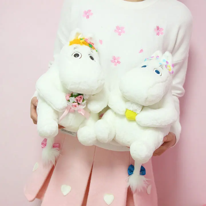 30 см пары Moomin and Snork maiden плюшевая игрушка мягкая игрушка кукла куклы Животные куклы, детский подарок Рождество