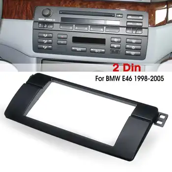 

2 Din Car Radio Fascia Fascias Panel Frame CD DVD Dash Audio Cover Audio Trim for BMW 3 Series E46 1998 1999 2000 2001 - 2005