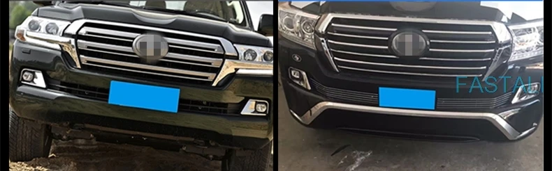 Для TOYTA LAND CRUISER LC200- решетка декоративная отделка полосы светильник подпол под сеткой отделка полосы под модифицированный капот