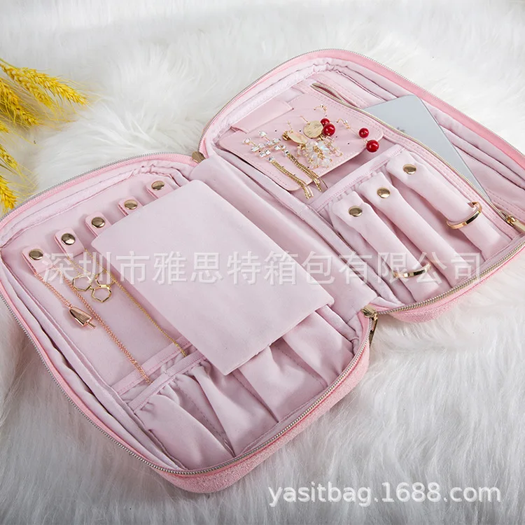 

Travel Creative Jewelry Multi-functional Jewelry Storage Bag Rhombus Pattern Hand Accessories Storgage Bag