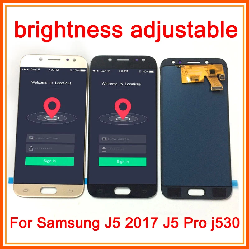 Регулируемый ЖК-дисплей для samsung J5 lcd Touch J5 Pro j530 sm-j530f J530FN J530M J530Y DS ЖК-дисплей+ сенсорный экран в сборе