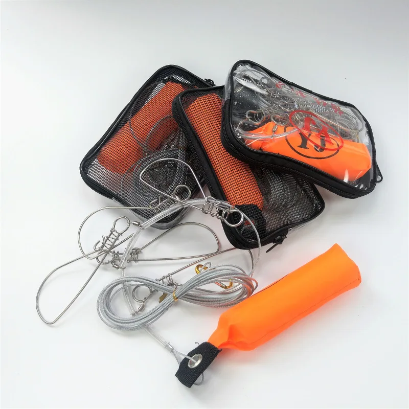 

Stainless Steel Lure Link Failure Lock Wear Fish Live Fish Padlock Fish Finder with Buoyance Rod Fishing Gear Angling Supplies