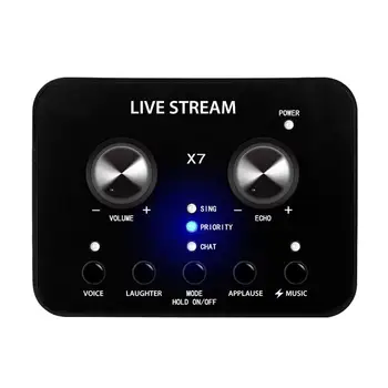 

In Stock External Sound Card Phone Computer Universal Compact Audio Card Adapter With Volume Control Knobs