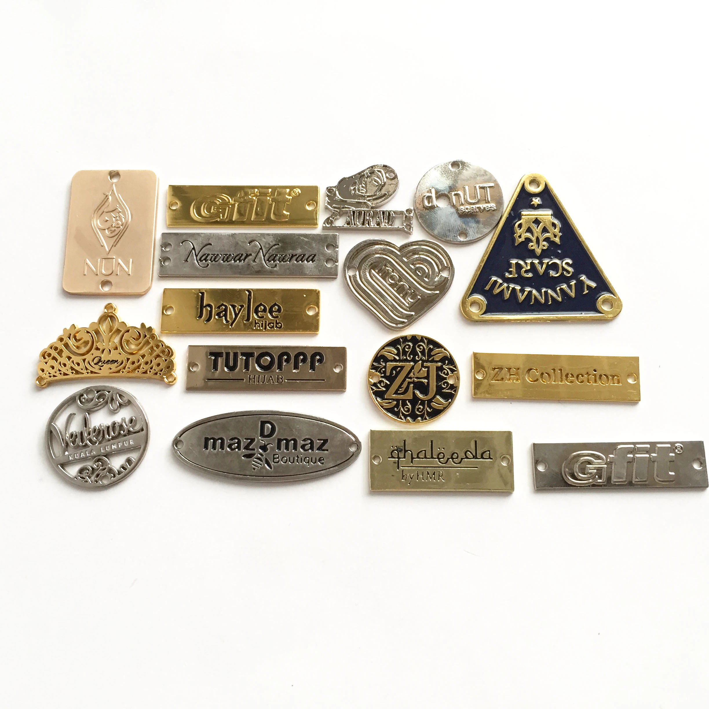 Etiqueta ropa de Metal para traje de baño, forma personalizada, de alta calidad, muy barata|Etiquetas de ropa| - AliExpress