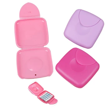 

1Pc Tampons Storage Box Lock Tight Portable Travel Women Sanitary Napkin Holder Tampon Box Feminine Hygiene Product Random Color