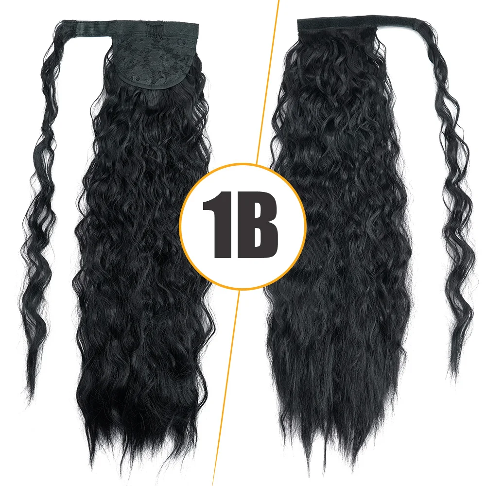 de cavalo em extensões de cabelo 150g cabelo sintético bun